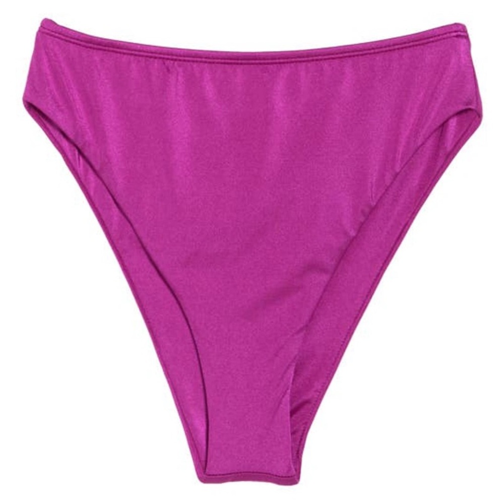 NWT VYB BUTTER UP SHINE HIGH CUT BIKINI BOTTOMS IN POP THISTLE Size S/M